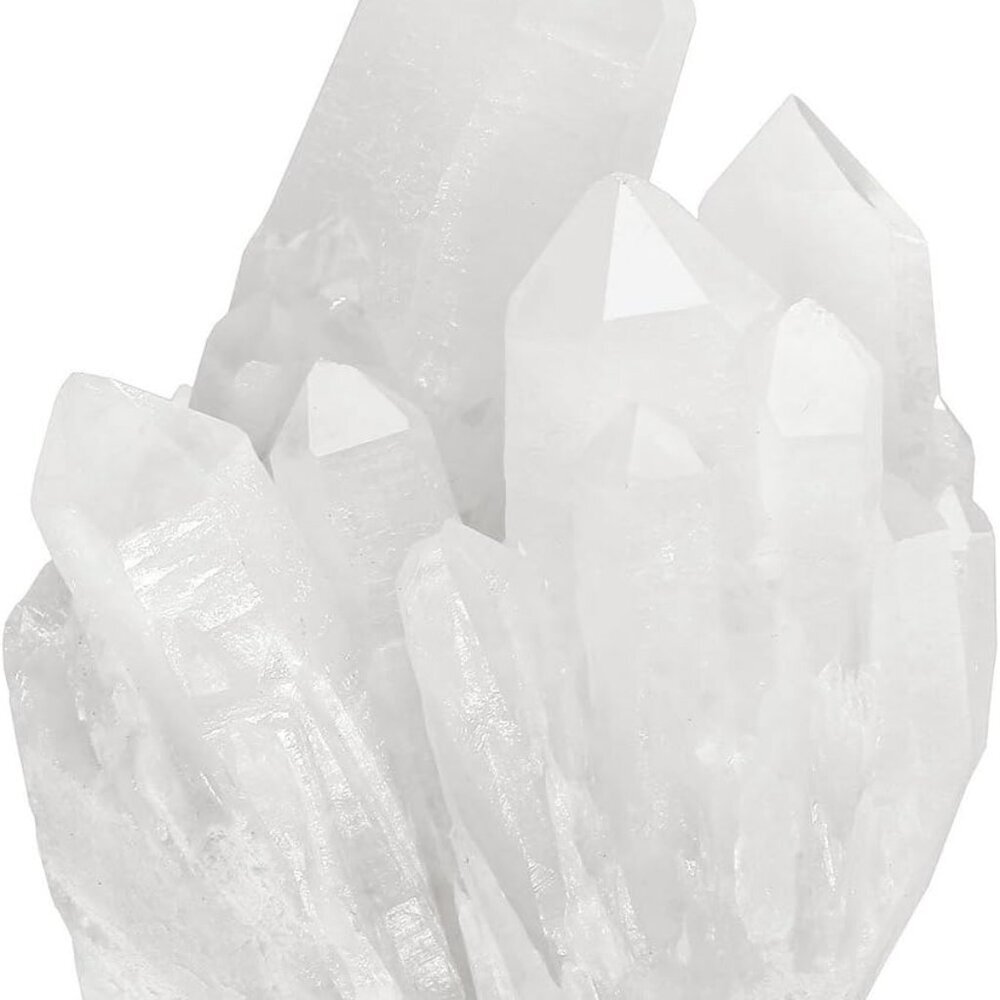 Healing Rock Crystal Clear Quartz Cluster Mineral Geode Druzy Specimen 1.85-3.5'